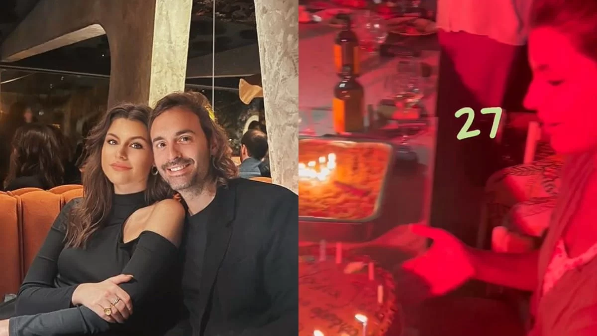 «Ευχαριστώ το Θεό που σε έφερε στο δρόμο μου» - Party έκπληξη με δύο τούρτες και καπνογόνα ετοίμασε ο Λάζαρης για την Δανάη Παππά