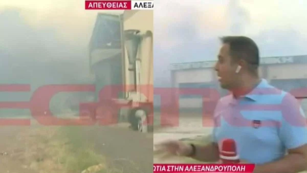 Τρόμος για συνεργείο του MEGA την ώρα που βρισκόταν στον αέρα - «Γίνονται εκρήξεις πρέπει να απομακρυνθούμε»