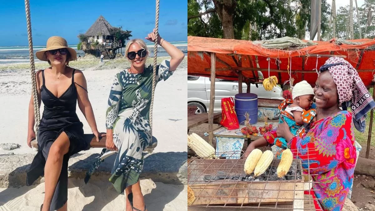 Με μάξι φορέματα, σορτσάκια και μπικίνι - Διακοπές στην εξωτική Αφρική, Μαρία Μπακοδήμου και Ελένη Ράντου