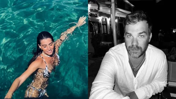 Φιλιά δίπλα στο κύμα, brunch σε ακριβά μαγαζιά, ποτά και νυχτοπερπατήματα - Φωτογραφίες από τις διακοπές του Γιώργου Σαμπάνη με την Ιωάννα Σαρρή