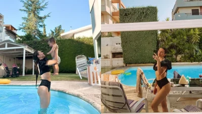 Θήλασε τον γιο της σε παραλία της Άνδρου - Η συγκλονιστική φωτογραφία από τις διακοπές της Ιωάννας Σιαμπάνη