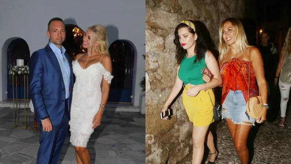 Βάπτιση γιου Σπυροπούλου & Σταθοκωστόπουλου: Τι φόρεσε η αδερφή της - Ίδια η Κωνσταντίνα σε μελαχρινό