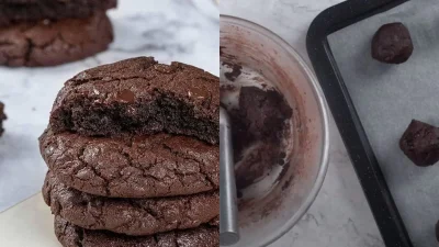 Απολαυστικά soft cookies έτοιμα σε 10 λεπτά - Με υγρή σοκολάτα και υφή σαν μπράουνις
