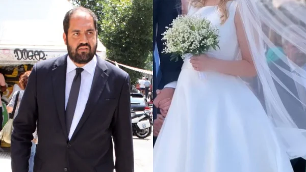 Παντρεύτηκε ο Υφυπουργός Εθνικής Άμυνας, Γιάννης Κεφαλογιάννης - Σαν πριγκίπισσα με το νυφικό της η σύζυγός του