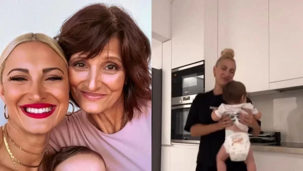 Με δάκρυα στα μάτια η Ιωάννα Τούνη - Χόρεψε αγκαλιά με το μωρό της το τραγούδι που της έλεγε η μαμά της