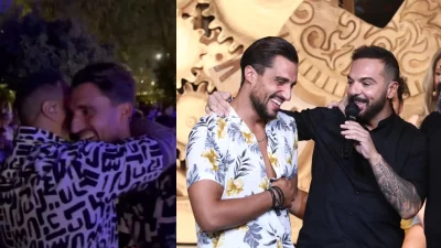 Συμφιλιώθηκαν Κατσούλης και Τριαντάφυλλος - Τι ψιθύριζε στο αυτί του Σάκη όσο τον αγκάλιαζε