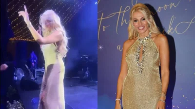 To "έκαψε" η Κωνσταντίνα Σπυροπούλου στη βάφτιση του γιου της - Ο χορός της πάνω στην σκηνή με τον Μάστορα