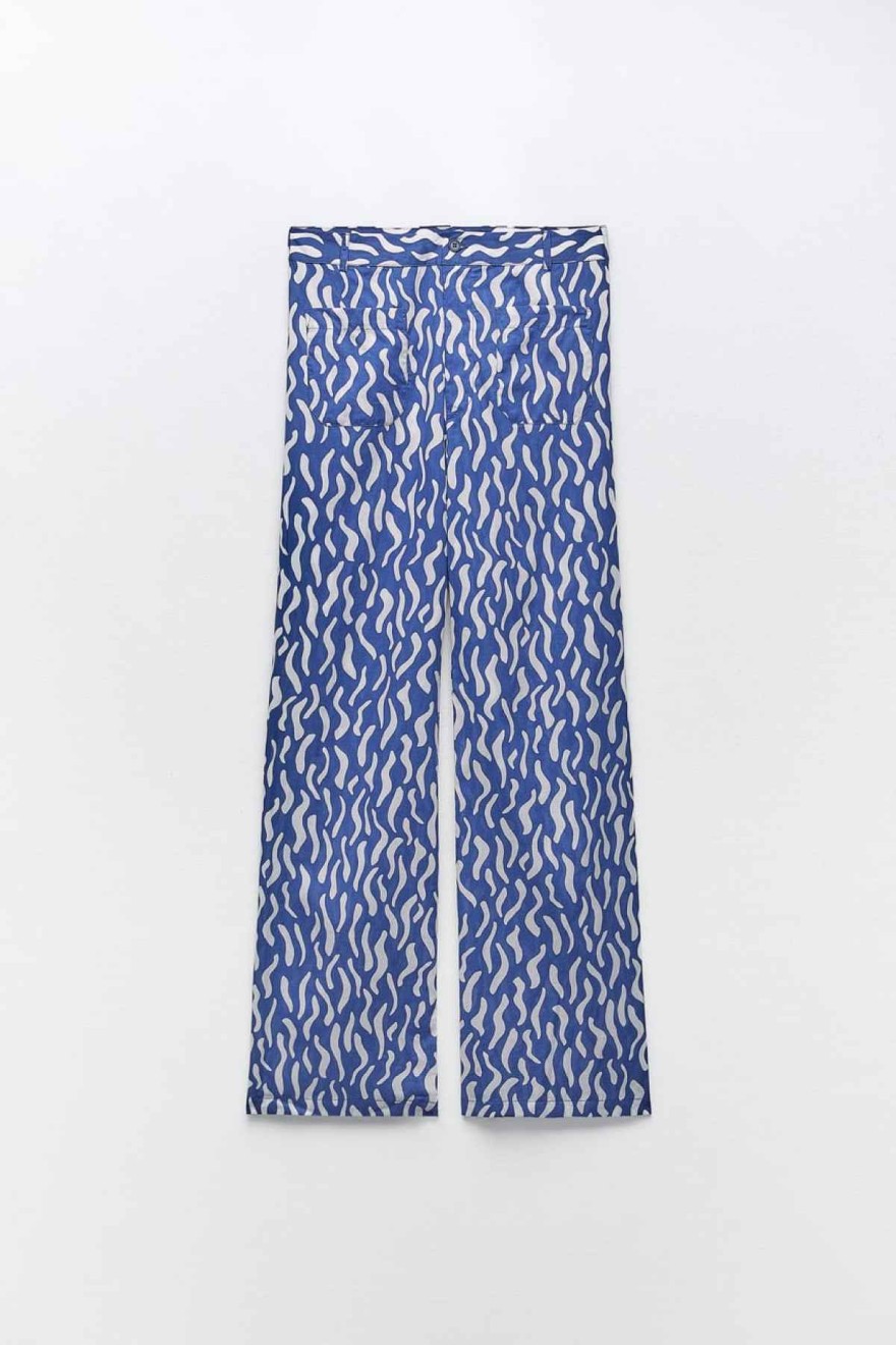 παντελόνα με prints zara