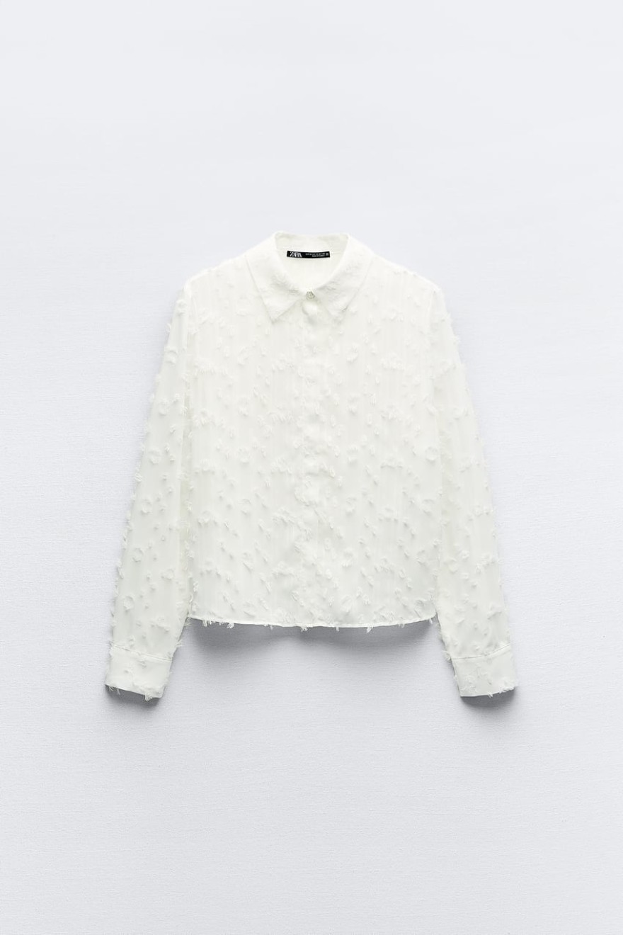 zara πουκάμισο λευκό