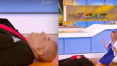 Η μαμά μου μαγειρεύει καλύτερα από τη δική σου: Σάστισαν στο πλατό του ΣΚΑΪ - Ο Μάρκος Σεφερλής ξάπλωσε στο πάτωμα