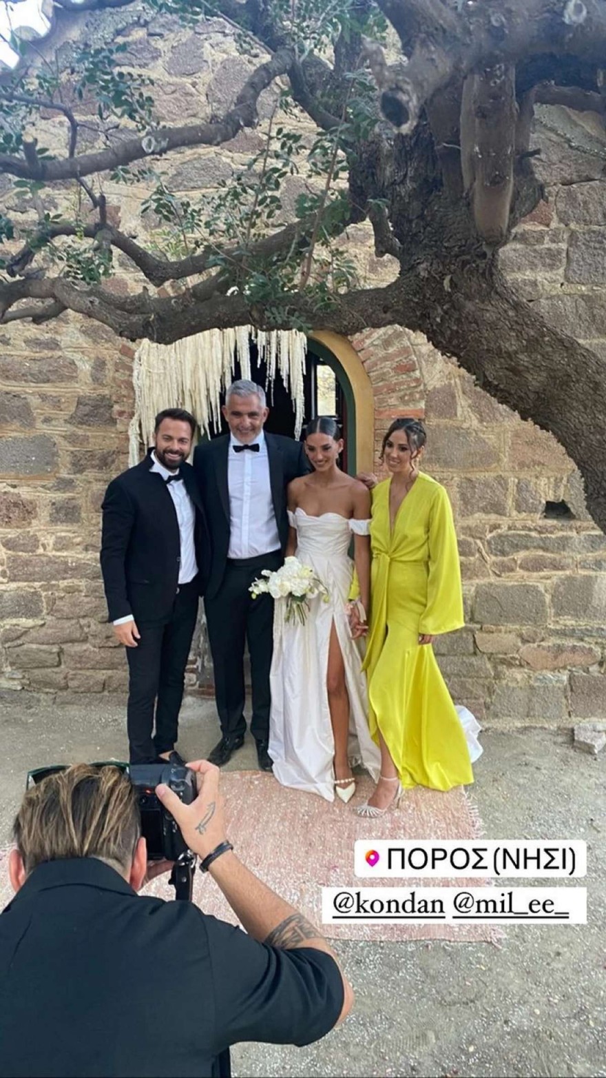 Ηλίας Βρεττός κουμπάρος γάμος