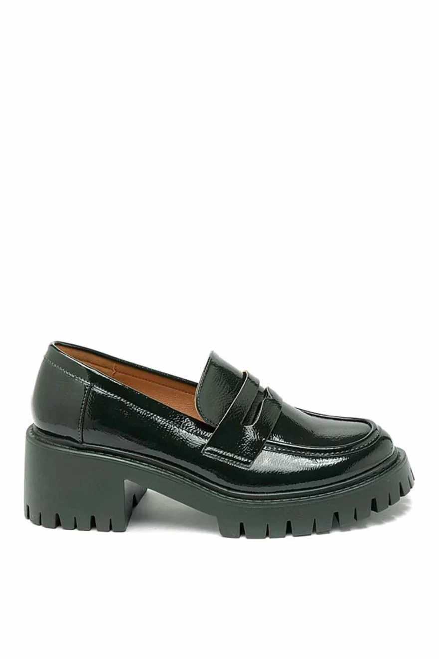 black loafers