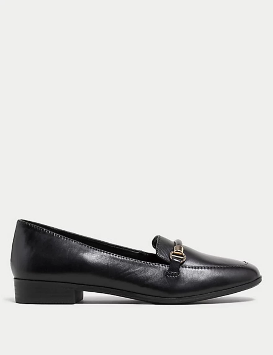 black loafers