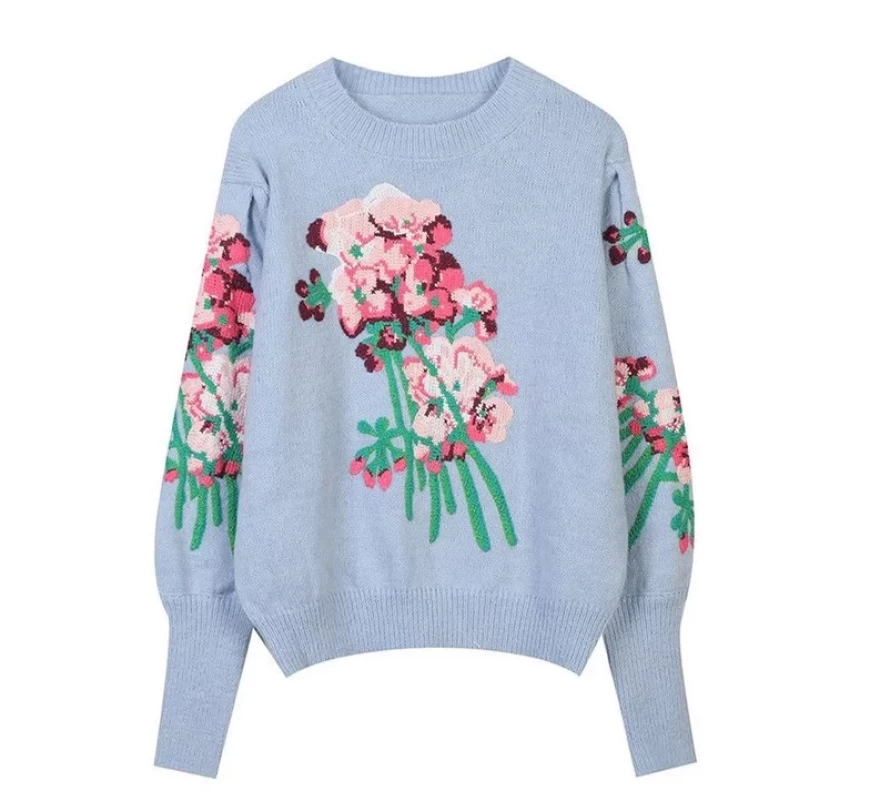 γαλάζιο πουλόβερ