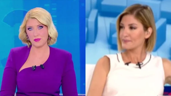 Λαμπερές οι παρουσιάστριες τη βραδιά των εκλογών - Με μωβ η Κοσιώνη στον ΣΚΑΪ και λευκό η Τζίμα στο Mega