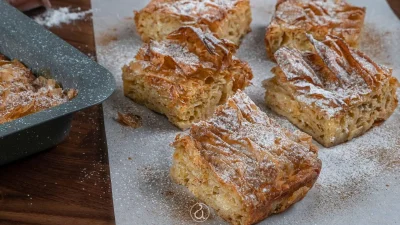 Η μπουγάτσα της τεμπέλας - Με πλούσια γέμιση και αφράτο φύλλο κρούστας