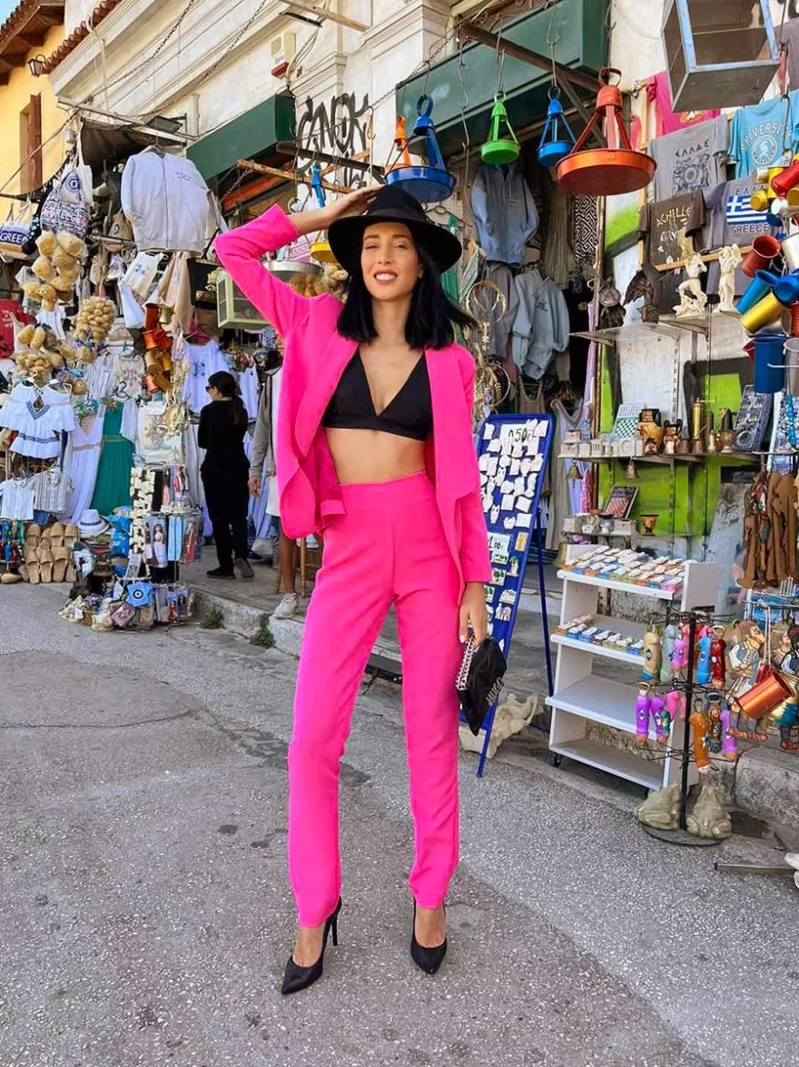 pink suit
