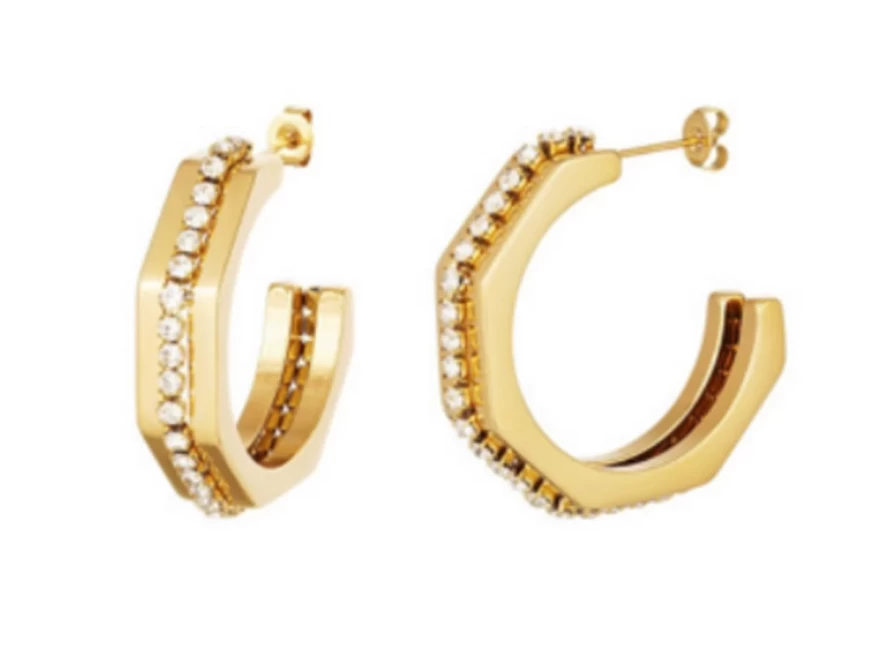 κρίκοι με στρας