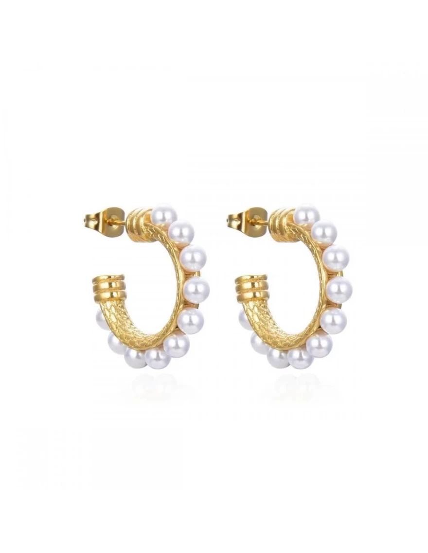 κρίκοι με πέρλες