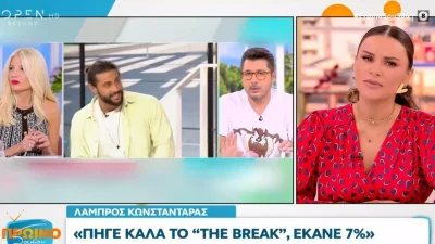 «Με έκανε να αισθανθώ λίγο άβολα! Μέχρι πέρσι ήσουν εδώ» - Ενοχλημένη η Ελένη Τσολάκη με τον Λάμπρο Κωνσταντάρα