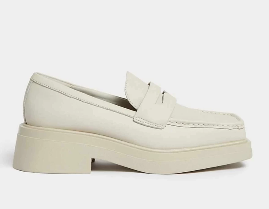 white loafers