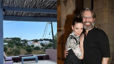 Εγκατέλειψαν την Αθήνα για να ζήσουν σε ειδυλλιακό σπίτι στα Κύθηρα - Η θέα από την ταράτσα της Αθηνάς Μαξίμου και του Αιμίλιου Χειλάκη