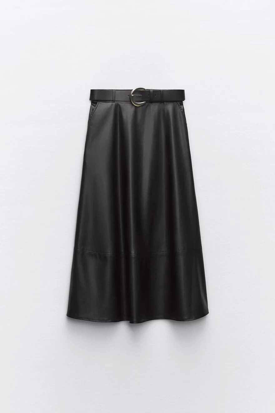 φούστα δερματίνη