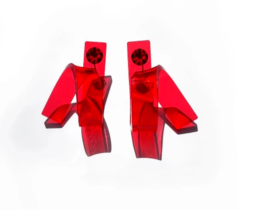 κόκκινα σκουλαρίκια