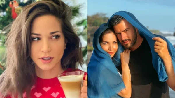 Πελώριο και εντυπωσιακό το χριστουγεννιάτικο δέντρο στο σπίτι των Γερονικολού & Τσιμιτσέλη - Το στόλισε η ηθοποιός με κατακόκκινες μπάλες δίπλα στο τζάκι