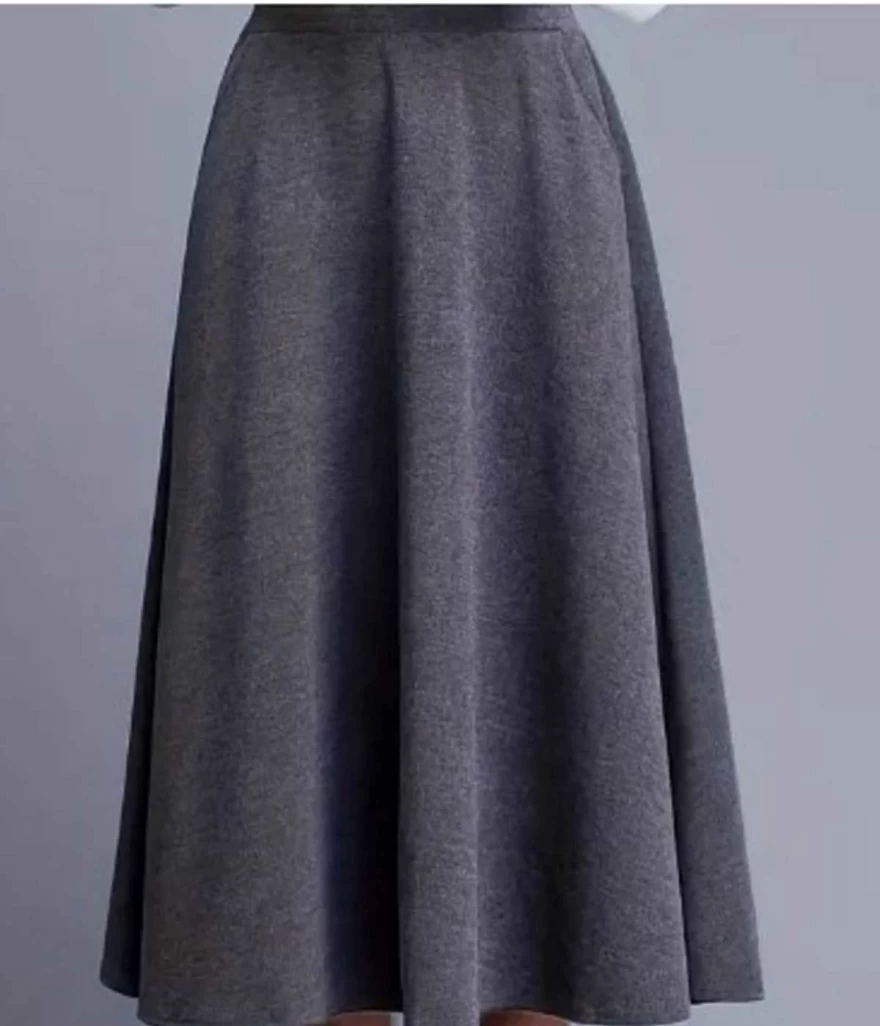 γκρι φούστα