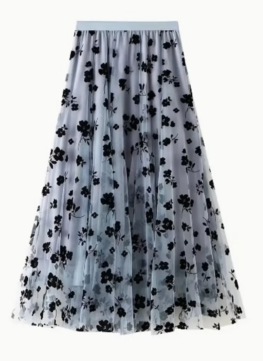 γκρι φούστα