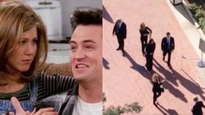 Βίντεο που ραγίζει καρδιές: Μαυροφορεμένη και συντετριμμένη η Τζένιφερ Άνιστον στην κηδεία του Μάθιου Πέρι