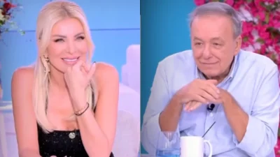 «Θα μπορούσα να ήμουν τσιμπημένη με τον Ανδρέα! Είσαι μεγαλύτερος από τον πατέρα μου» - Αμηχανία στο πάνελ του Super Κατερίνα με τα γλυκόλογα της Καινούργιου στον Μικρούτσικο
