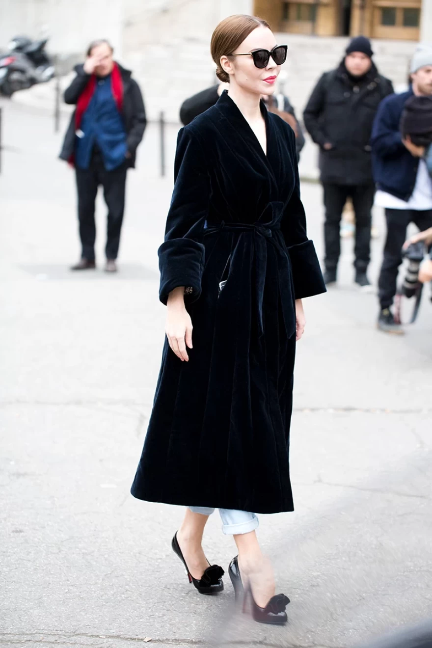 βελούδινο παλτό