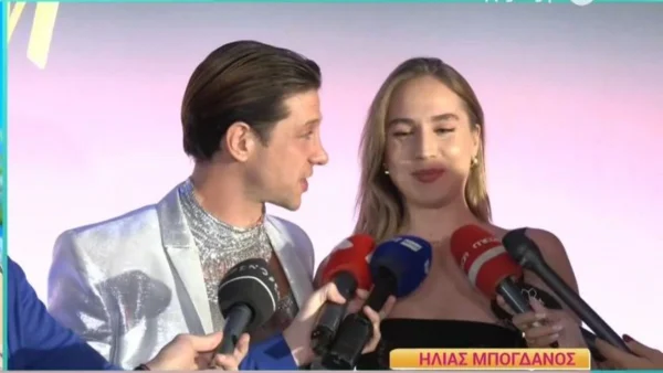 «Είναι ο άνθρωπος που θα περάσω μαζί της τη ζωή μου» - Η αμηχανία της Εξαρχοπούλου σε ερωτήσεις που δέχτηκε ο Μπόγδανος περί γάμου