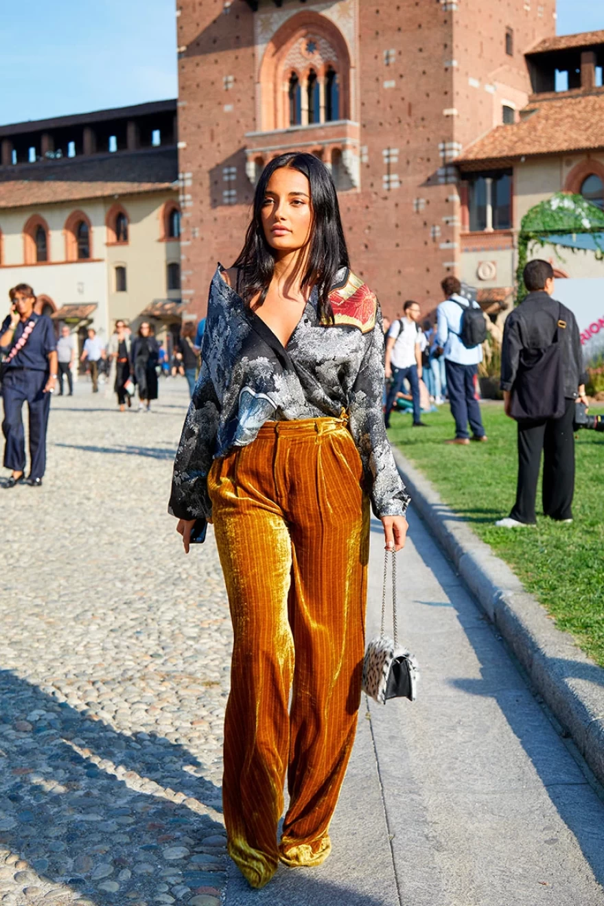 βελούδινο παντελόνι