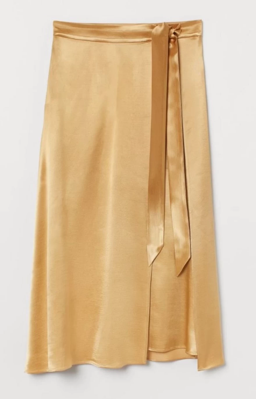 χρυσαφί φούστα