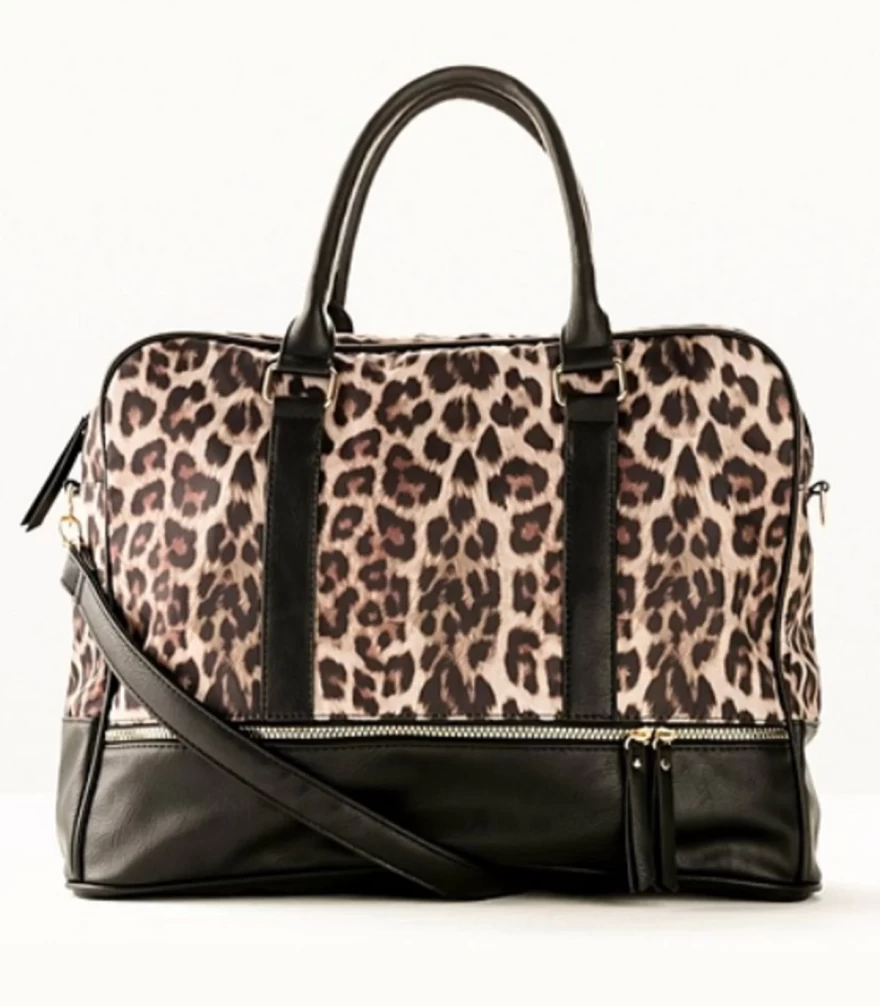 animal print bag