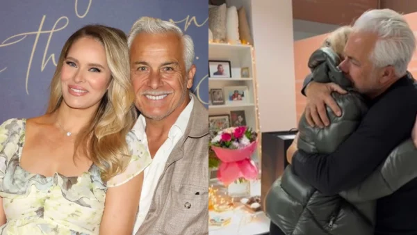 Αδημοσίευτο βίντεο της Ανίτα Μπραντ από τον 6ο μήνα εγκυμοσύνης της - Η στιγμή που ξέσπασε σε κλάματα στην αγκαλιά του Χάρη Χριστόπουλου