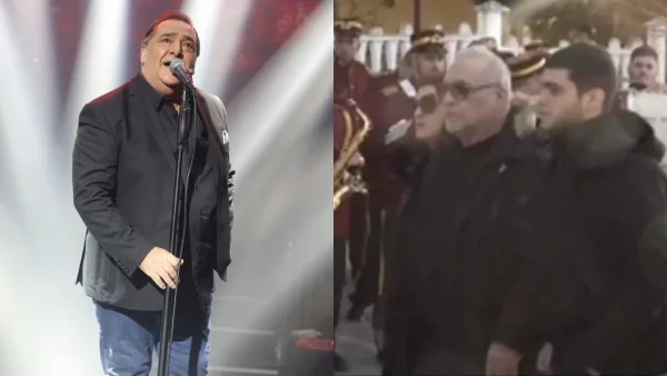 Κηδεία Βασίλη Καρρά: Καταρρακωμένος και με το βλέμμα κενό ο αδερφός του (Βίντεο)