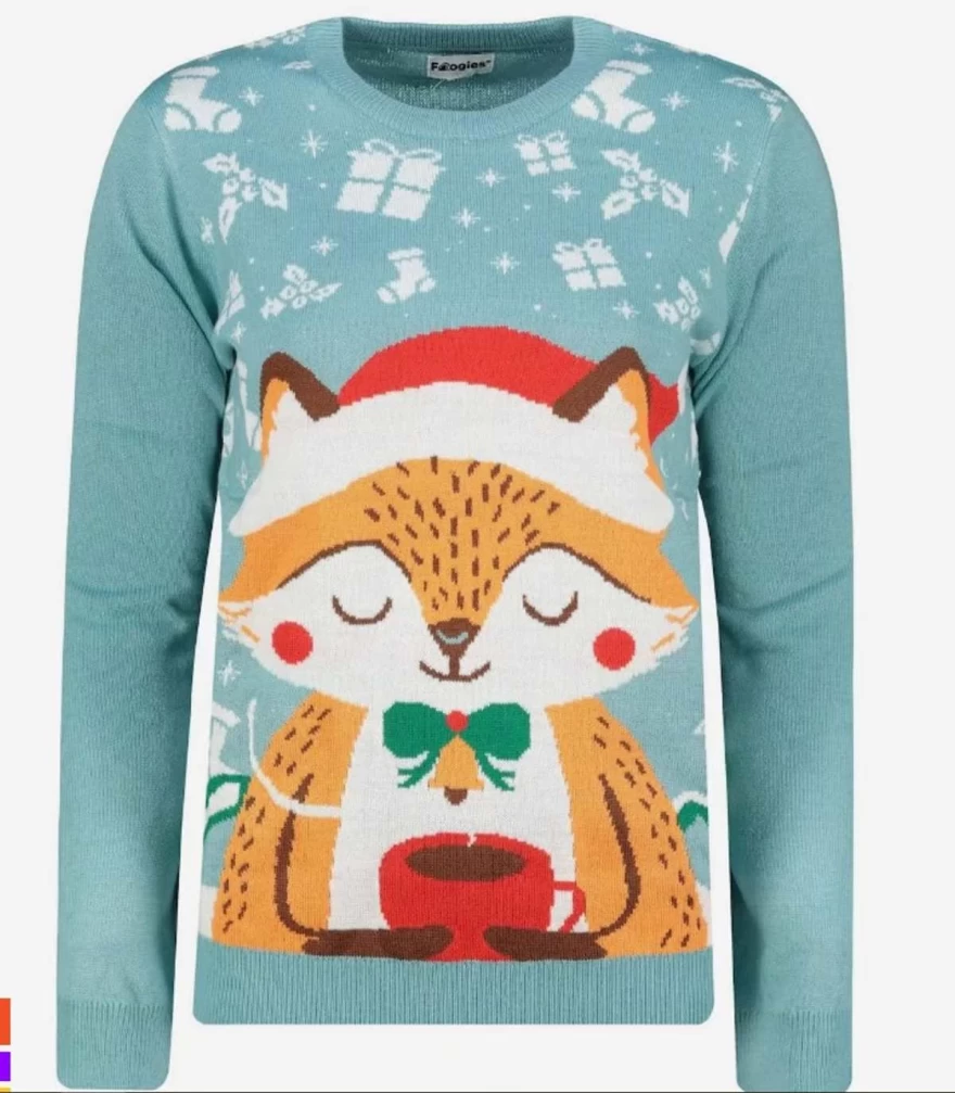 γαλάζιο πουλόβερ