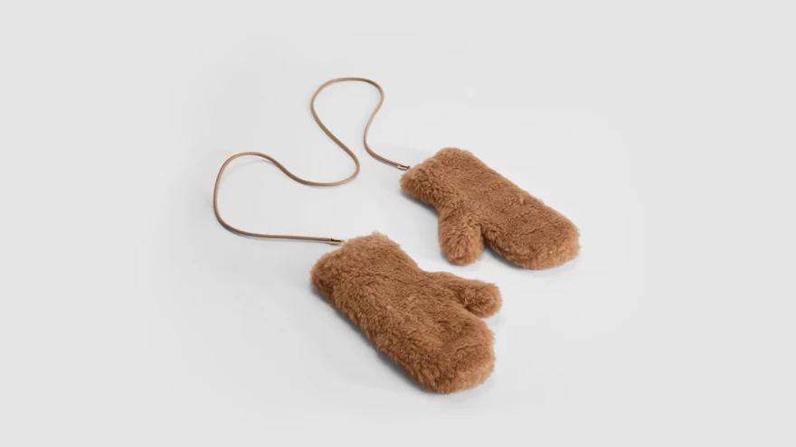 γάντια καφέ