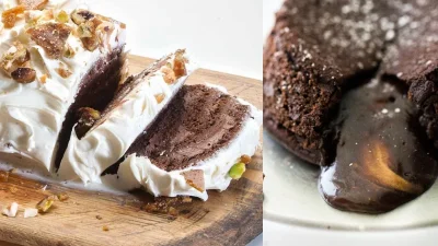 Σκέτη κόλαση: Χριστουγεννιάτικος κορμός με σοκολατένια μους και λευκή επικάλυψη σε 10'