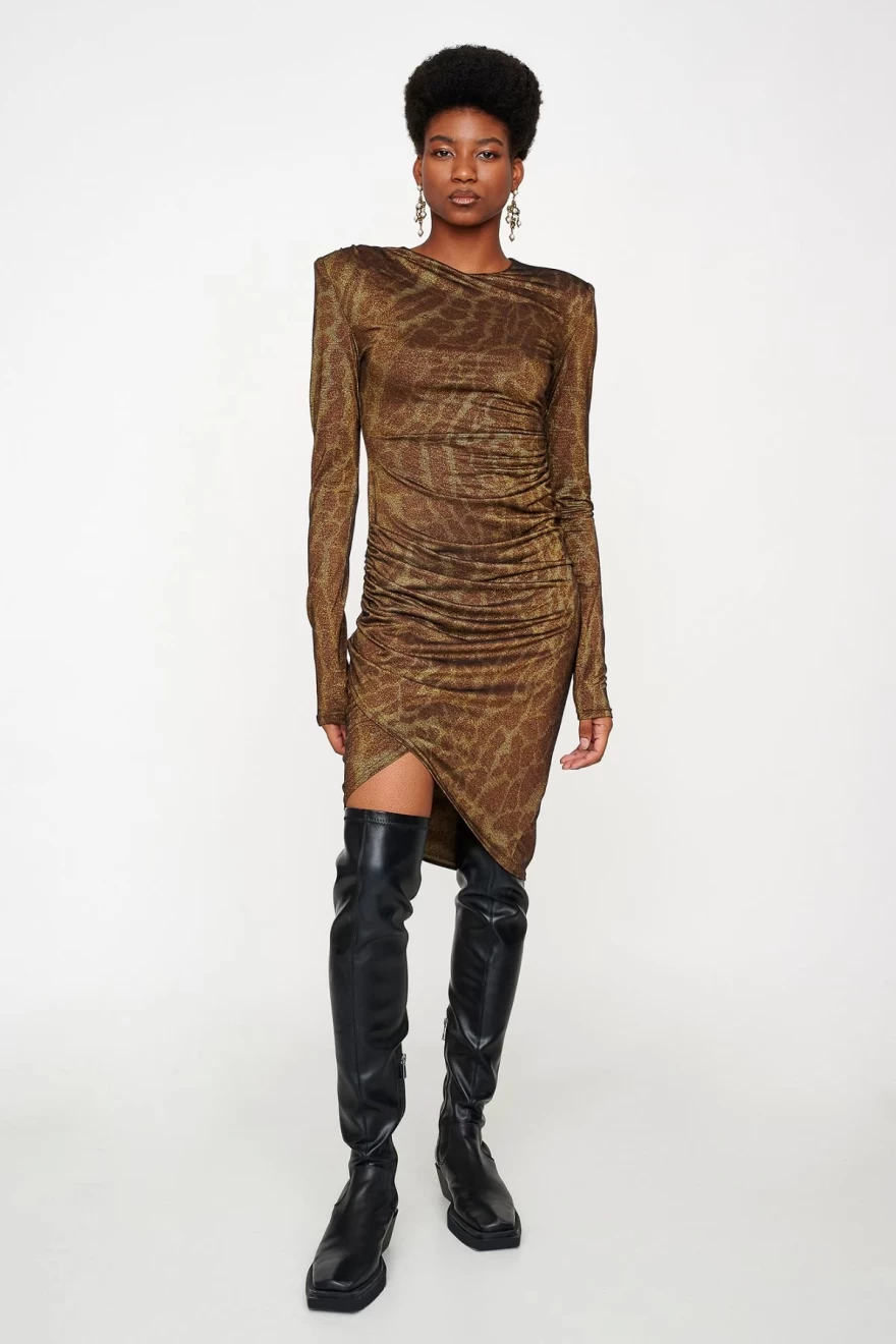 μεταλλιζέ φόρεμα