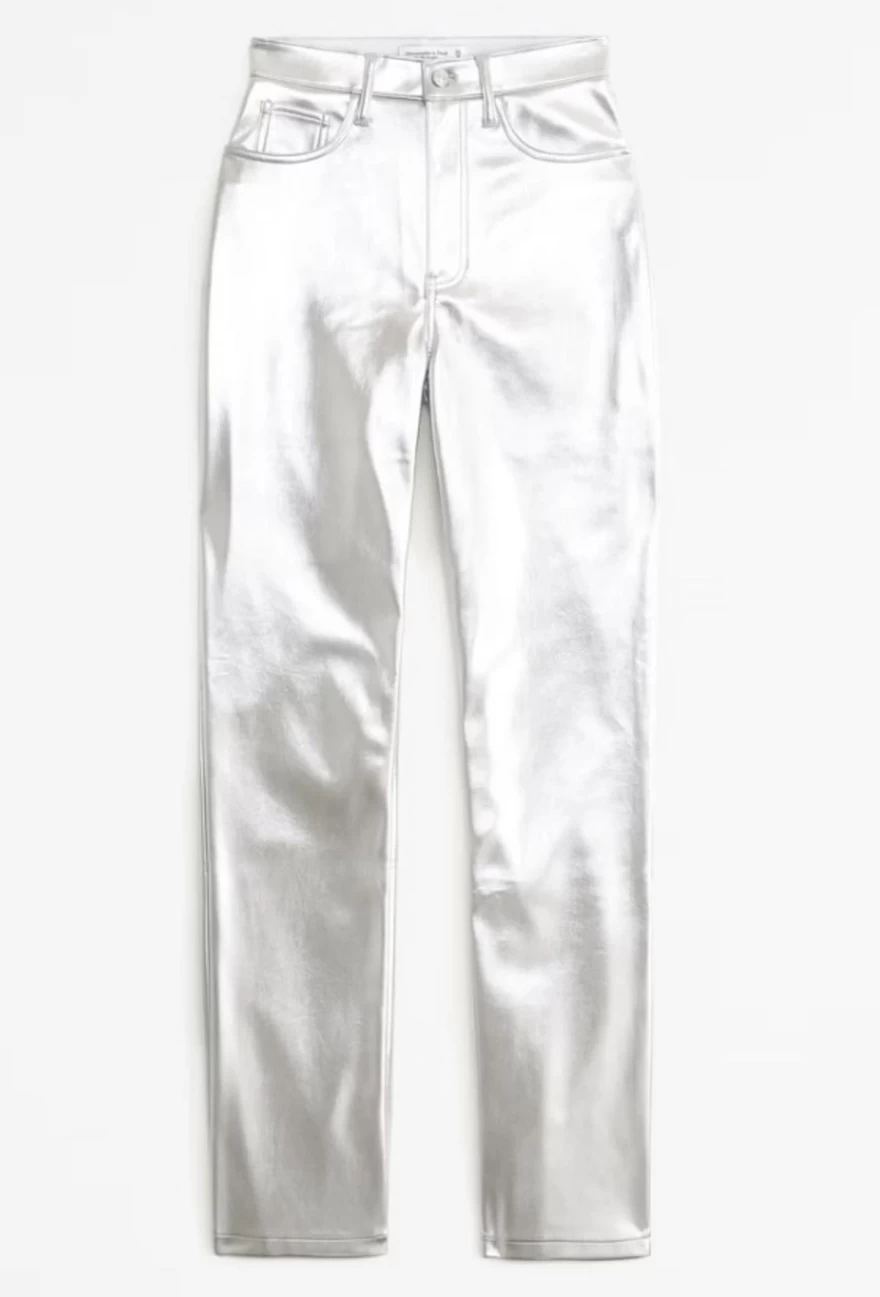 ασημί παντελόνι