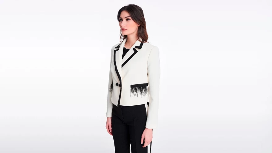 σακάκι ασπρόμαυρο