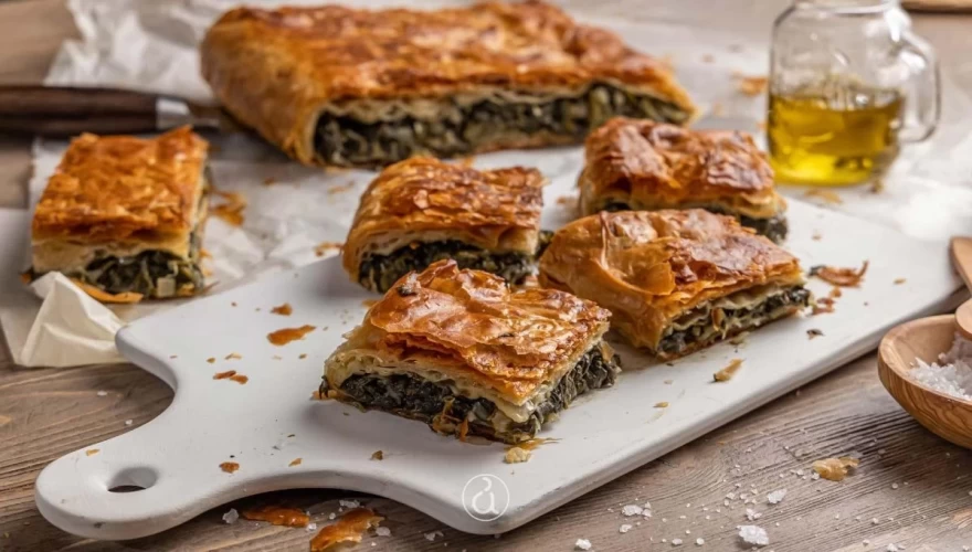Σπανακόπιτα Αργυρώ Μπαρμπαρίγου πως το φύλλο βγαίνει κρατσανιτσό