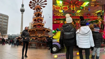 Σταματίνα Τσιμτσιλή: Βόλτες σε πάρκα και παιχνίδια στο χιόνι - Φωτογραφίες από το ταξίδι της με τον Θέμη Σοφο και τα παιδιά τους στο Βερολίνο