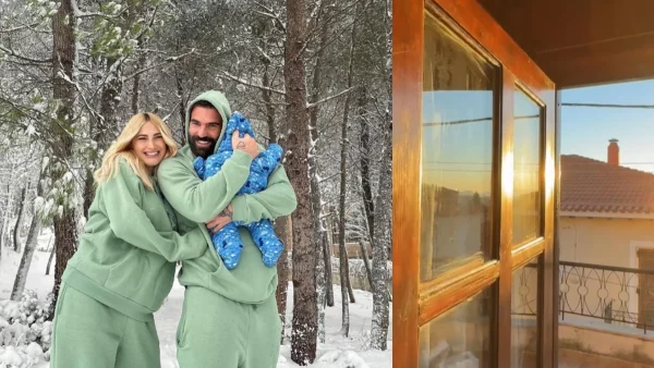 «Παράδεισος» με πέτρινους τοίχους και ξύλινο δωμάτιο σοφίτα - Το βίντεο της Τούνη από το εξοχικό του Δημήτρη Αλεξάνδρου στην Αράχωβα