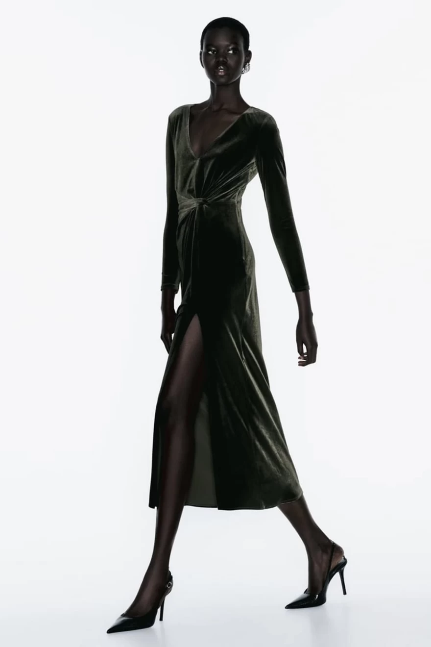 βελούδινο φόρεμα